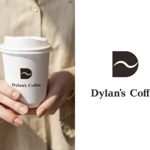 Logo – kawa, coffee, kawiarnia, litera D – możliwa zmiana nazwy i koloru