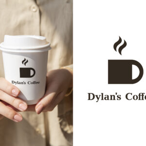 Logo – kawa, coffee, kawiarnia, kubek, cup – możliwa zmiana nazwy i koloru
