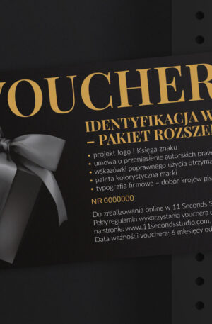 Voucher upominkowy – Identyfikacja wizualna PAKIET ROZSZERZONY