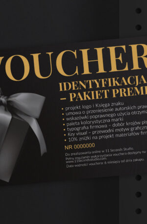 Voucher upominkowy – Identyfikacja wizualna PAKIET PREMIUM